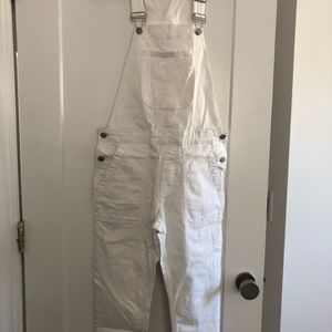 Gap white overalls